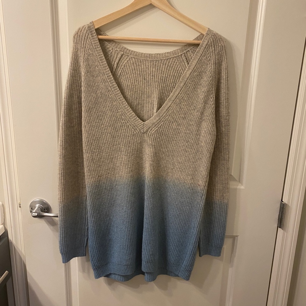 Maje Shirtdress Deep V-neck Sweater